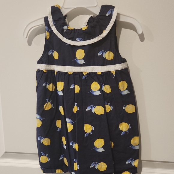 Janie And Jack Lemon Pattern Dress - Picture 1 of 1